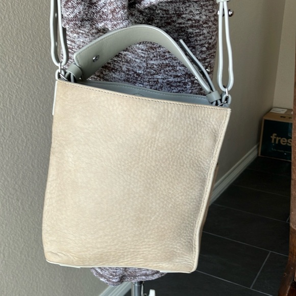 ALL SAINTS Cooper Mini nubuck crossbody tote EUC - Picture 3 of 15